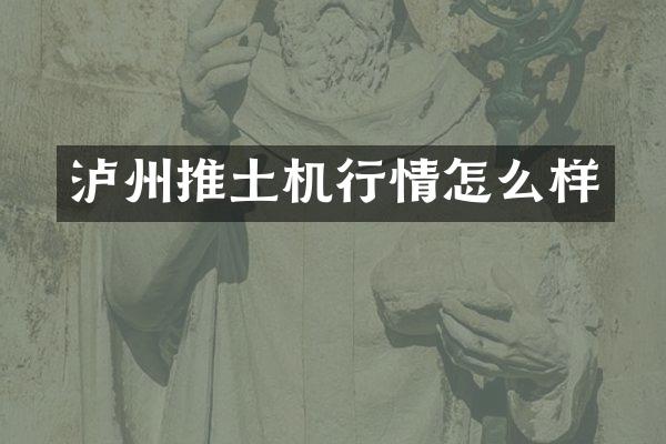 泸州推土机行情怎么样