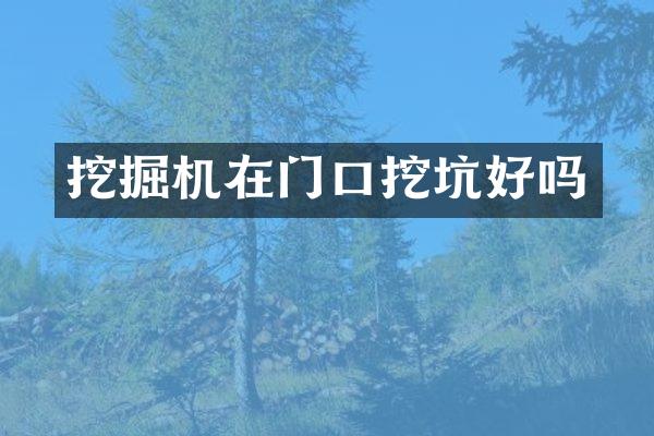 挖掘机在门口挖坑好吗