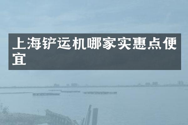 上海铲运机哪家实惠点便宜