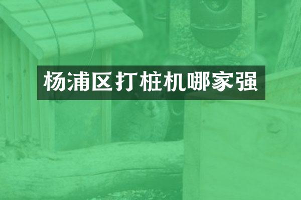 杨浦区打桩机哪家强