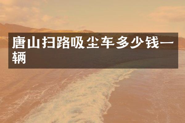 唐山扫路吸尘车多少钱一辆