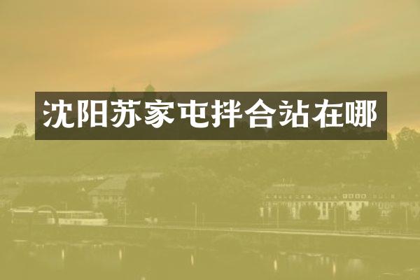 沈阳苏家屯拌合站在哪