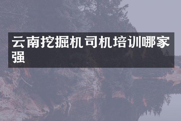 云南挖掘机司机培训哪家强