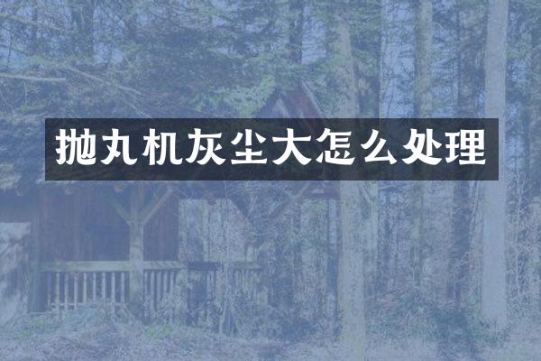 抛丸机灰尘大怎么处理