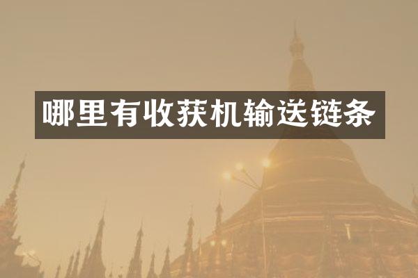 哪里有收获机输送链条