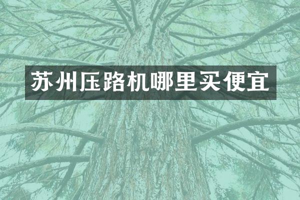 苏州压路机哪里买便宜