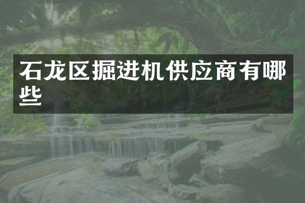 石龙区掘进机供应商有哪些
