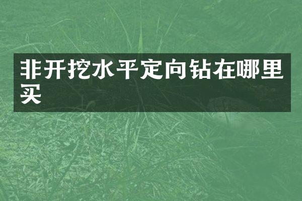 非开挖水平定向钻在哪里买