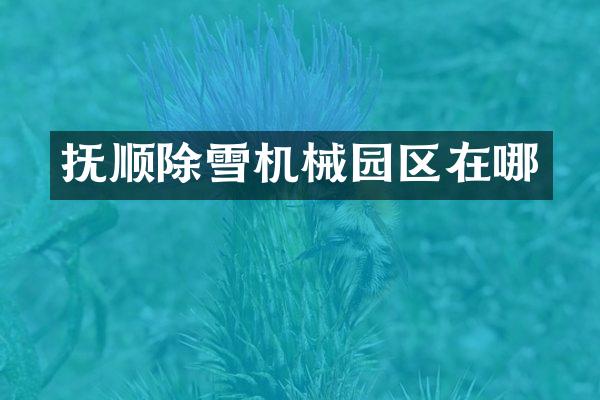 抚顺除雪机械园区在哪