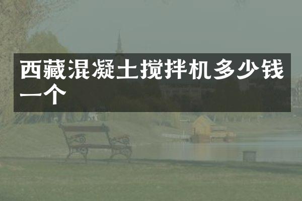 西藏混凝土搅拌机多少钱一个