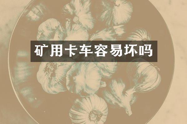 矿用卡车容易坏吗