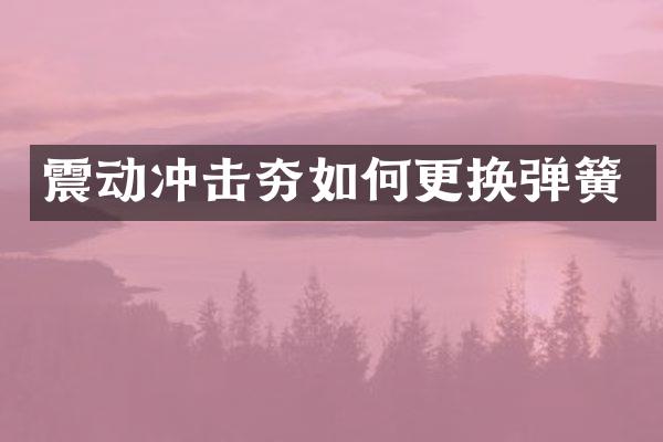 震动冲击夯如何更换弹簧