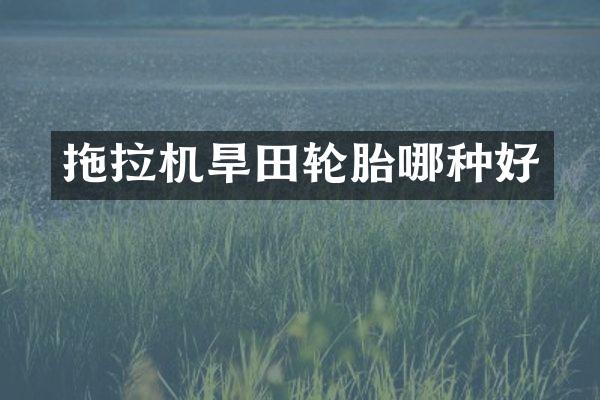 拖拉机旱田轮胎哪种好