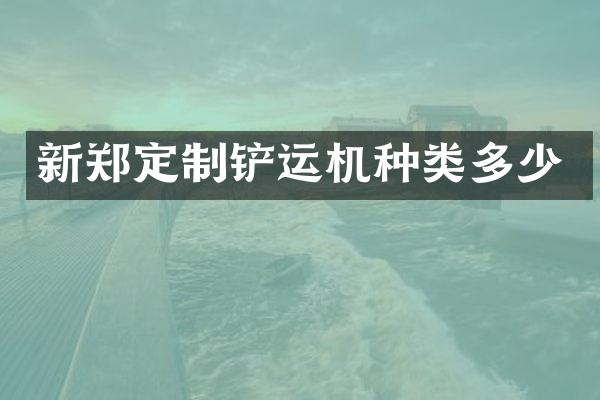 新郑定制铲运机种类多少