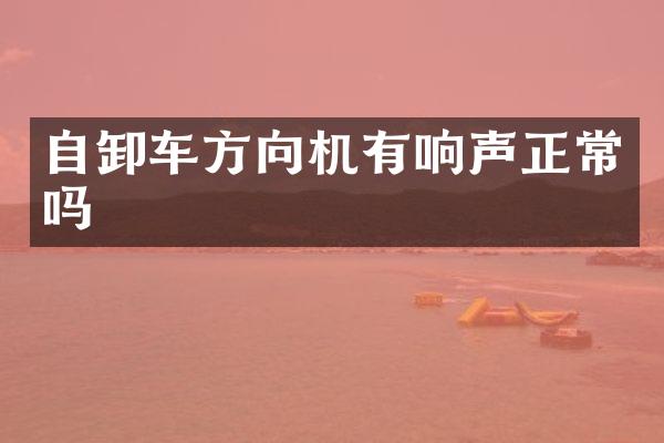 自卸车方向机有响声正常吗