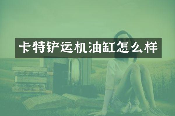 卡特铲运机油缸怎么样