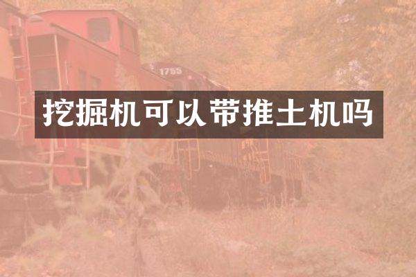 挖掘机可以带推土机吗