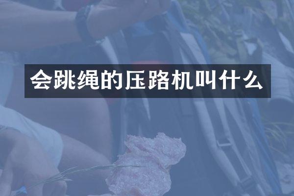 会跳绳的压路机叫什么