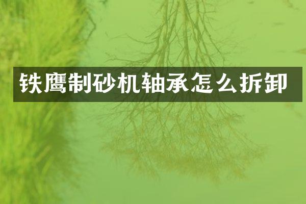 铁鹰制砂机轴承怎么拆卸