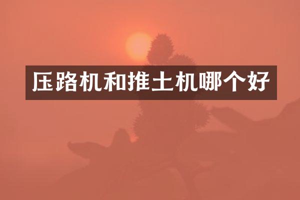 压路机和推土机哪个好