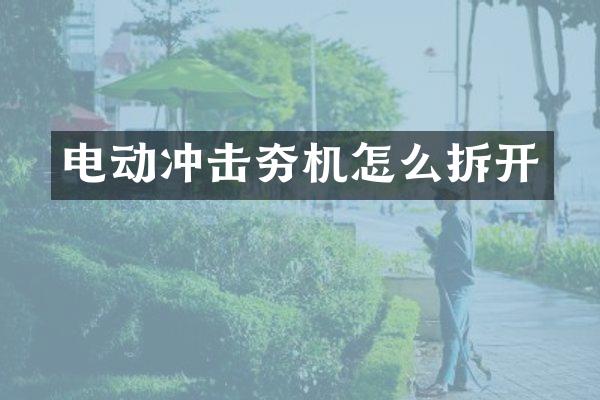 电动冲击夯机怎么拆开