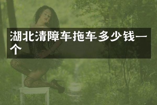 湖北清障车拖车多少钱一个