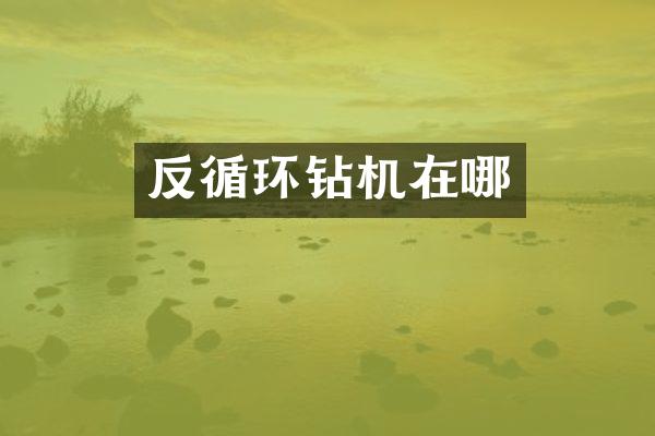 反循环钻机在哪