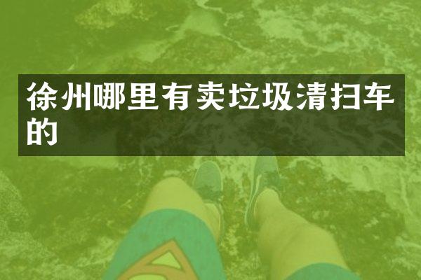 徐州哪里有卖垃圾清扫车的