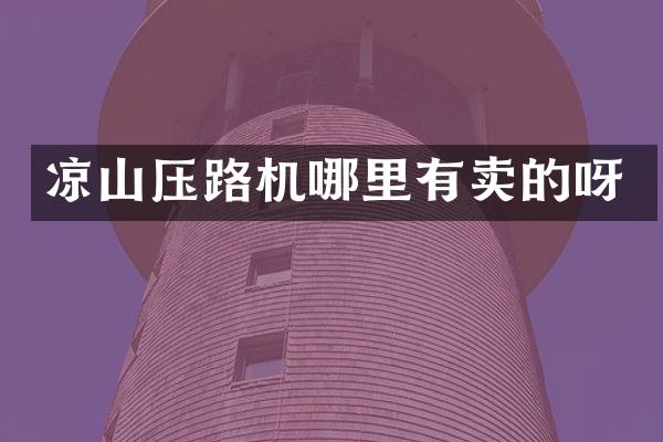 凉山压路机哪里有卖的呀