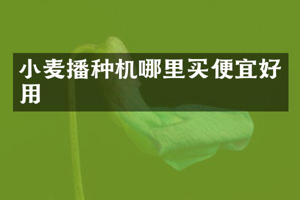 小麦播种机哪里买便宜好用