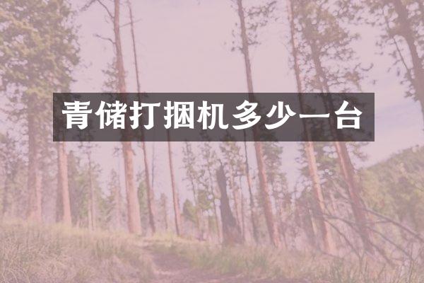 青储打捆机多少一台