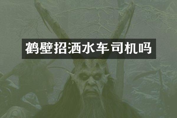 鹤壁招洒水车司机吗
