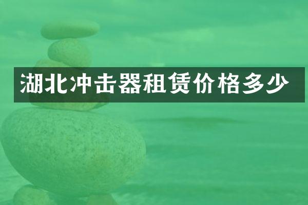 湖北冲击器租赁价格多少