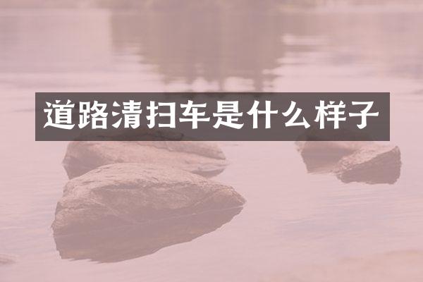 道路清扫车是什么样子