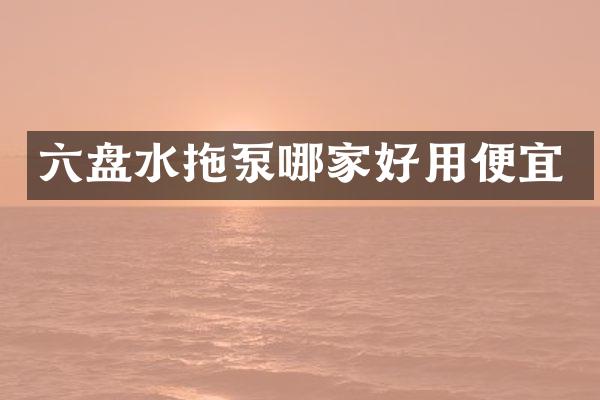 六盘水拖泵哪家好用便宜