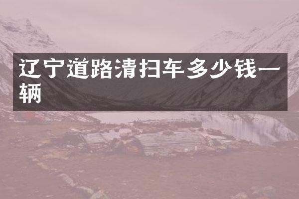 辽宁道路清扫车多少钱一辆