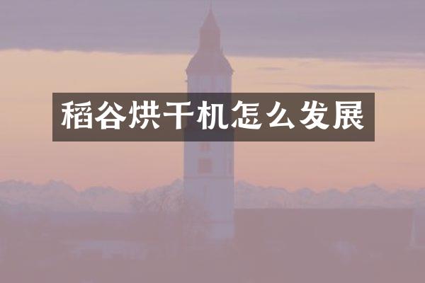 稻谷烘干机怎么发展