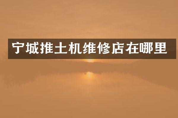 宁城推土机维修店在哪里