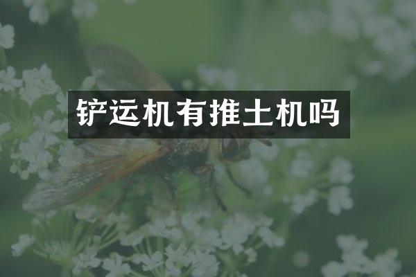 铲运机有推土机吗