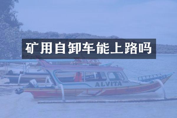 矿用自卸车能上路吗