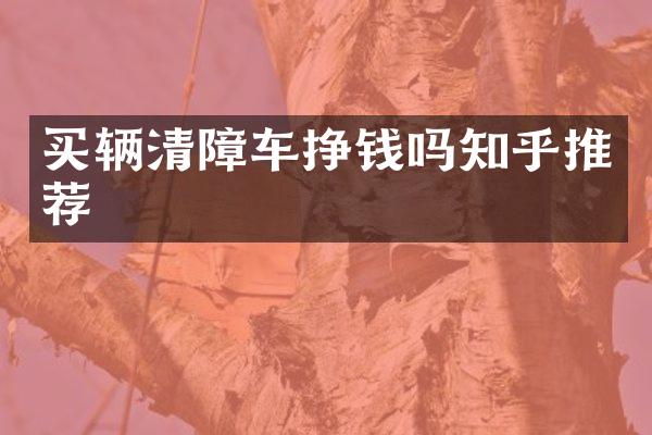买辆清障车挣钱吗知乎推荐