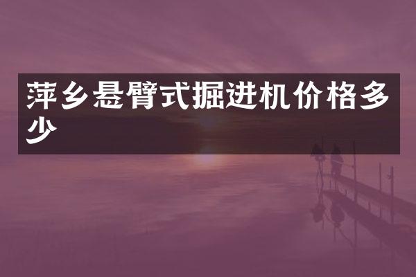 萍乡悬臂式掘进机价格多少