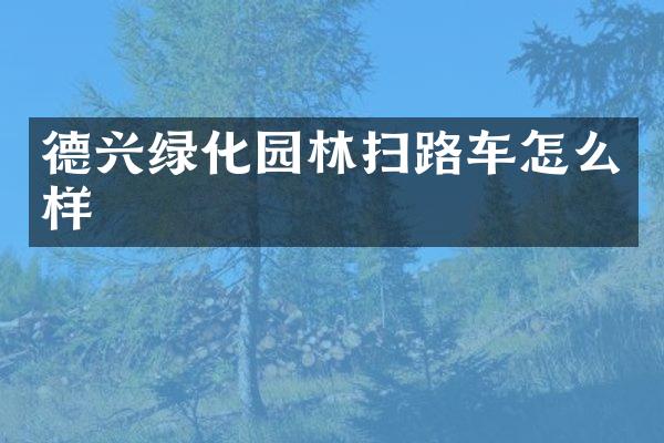 德兴绿化园林扫路车怎么样