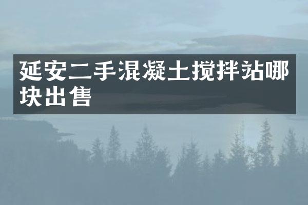 延安二手混凝土搅拌站哪块出售