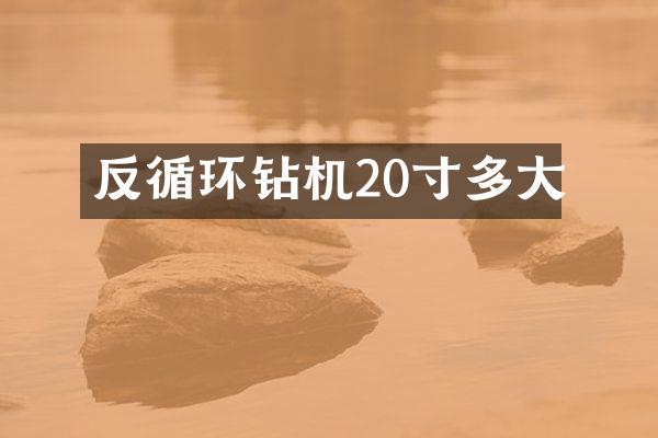 反循环钻机20寸多大