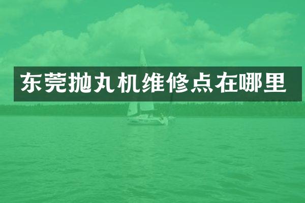 东莞抛丸机维修点在哪里