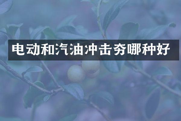 电动和汽油冲击夯哪种好