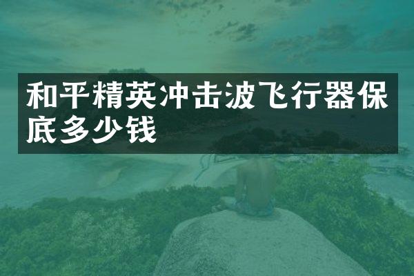 和平精英冲击波飞行器保底多少钱