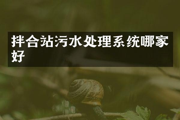 拌合站污水处理系统哪家好