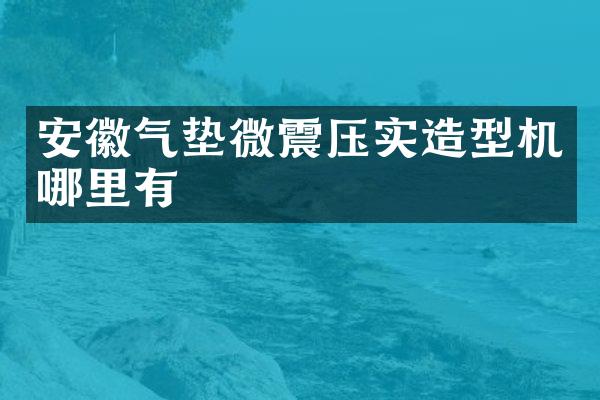 安徽气垫微震压实造型机哪里有